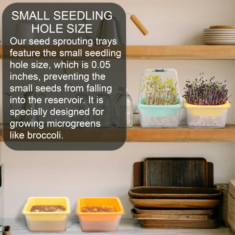 LUVCOSY bottom reservoir tray simplifies watering during germination