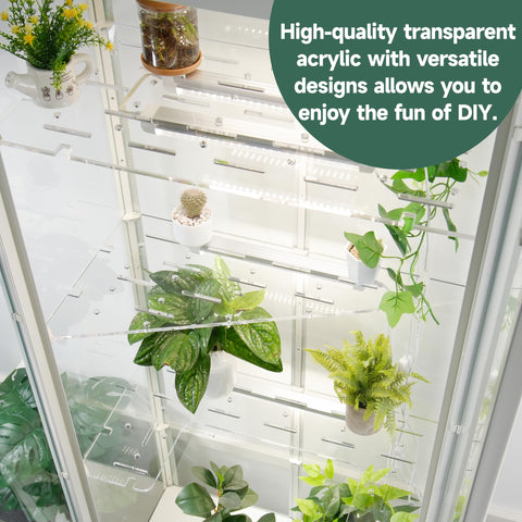 LUVCOSY horseshoe shelf fits curved corners for versatile layouts