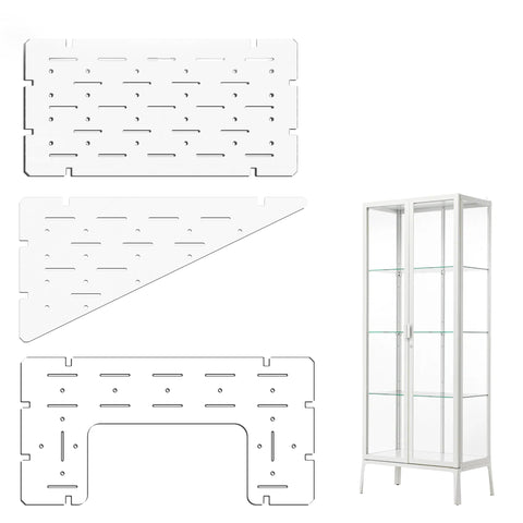 LUVCOSY rectangular shelf for Milsbo Tall cabinet provides sturdy display space