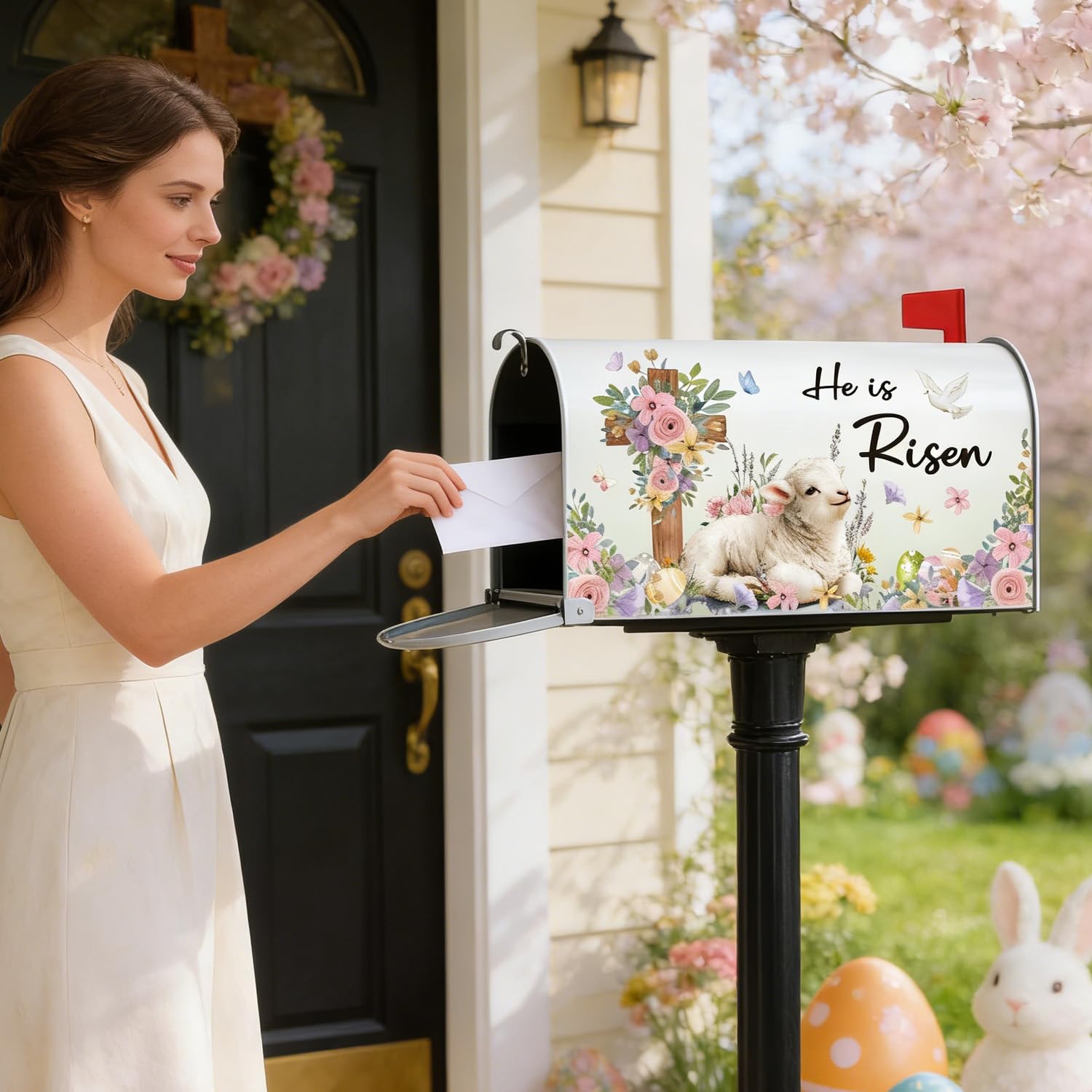 Luvsweets Easter verse mailbox decor for seasonal ambiance