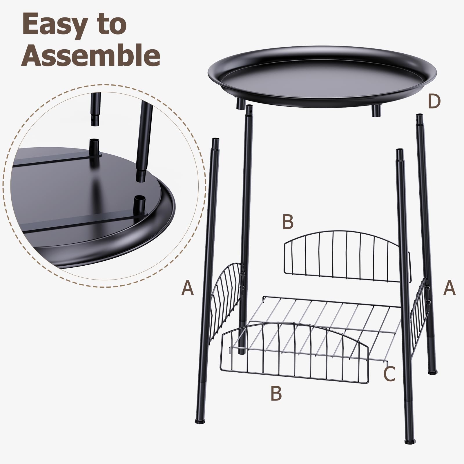 Luwesde quick-assembly no-tools setup in seconds.
