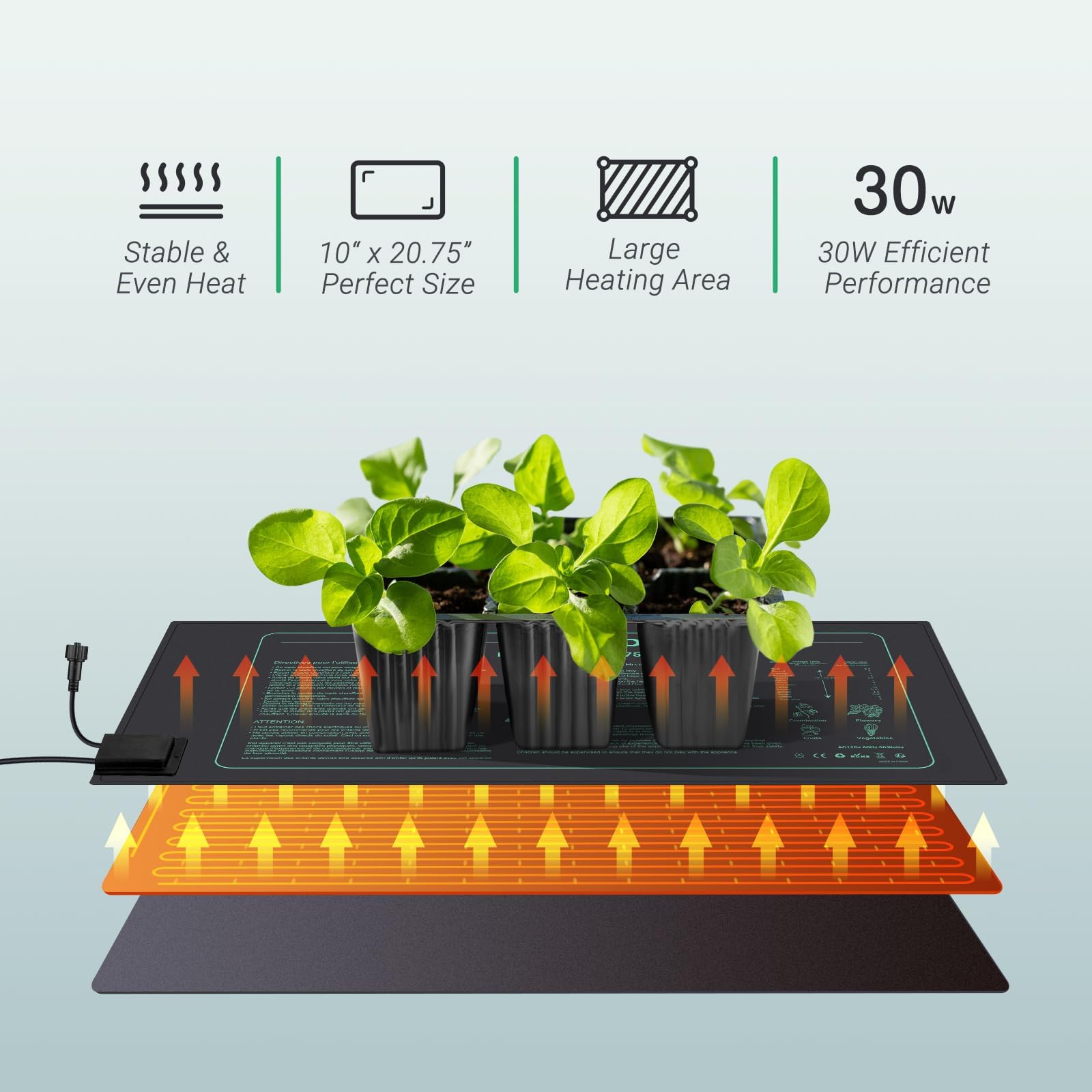 Luxbird HT04 NTC probe monitors soil temperature for better plant comfort.