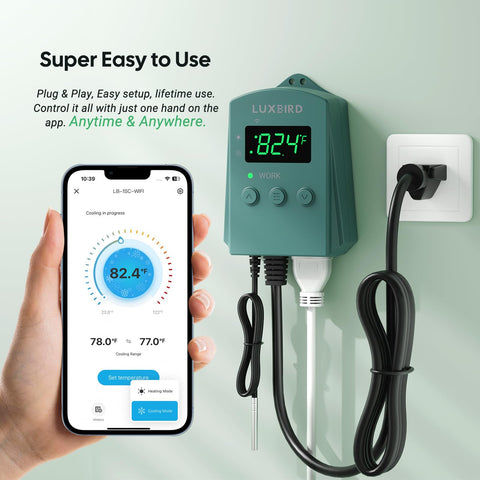 Luxbird plug-and-play compatibility highlights easy setup with common devices.