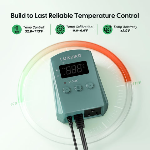 Luxbird remote temperature monitoring shows continuous climate insight for delicate environments.