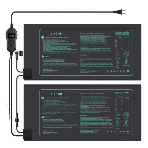 Luxbird seedling heat mat in front view showing texture and size for even warmth