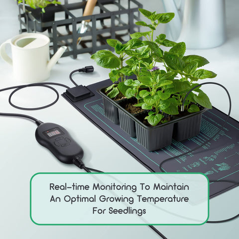 Luxbird two-pack seedling heat mats ready for setup
