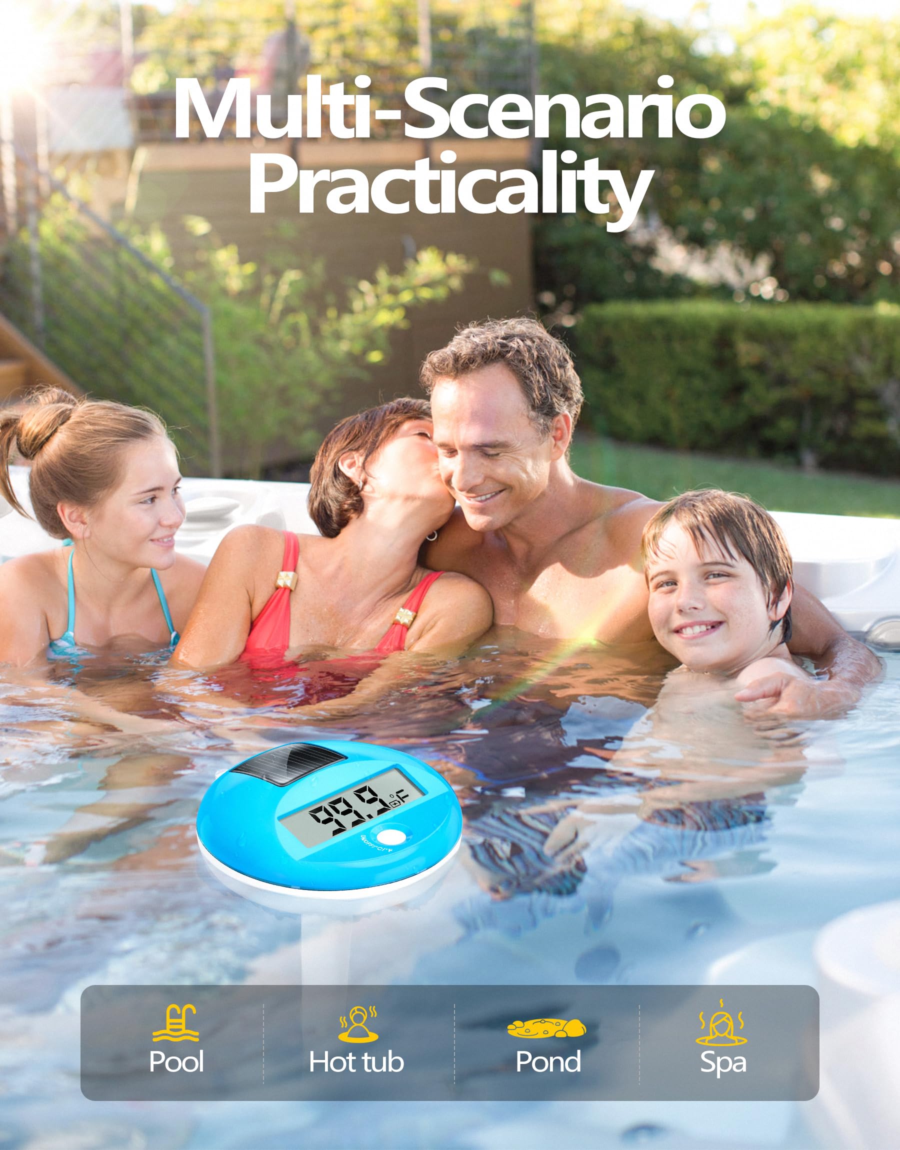 LuxBlue 5-second real-time readouts for quick temperature awareness.