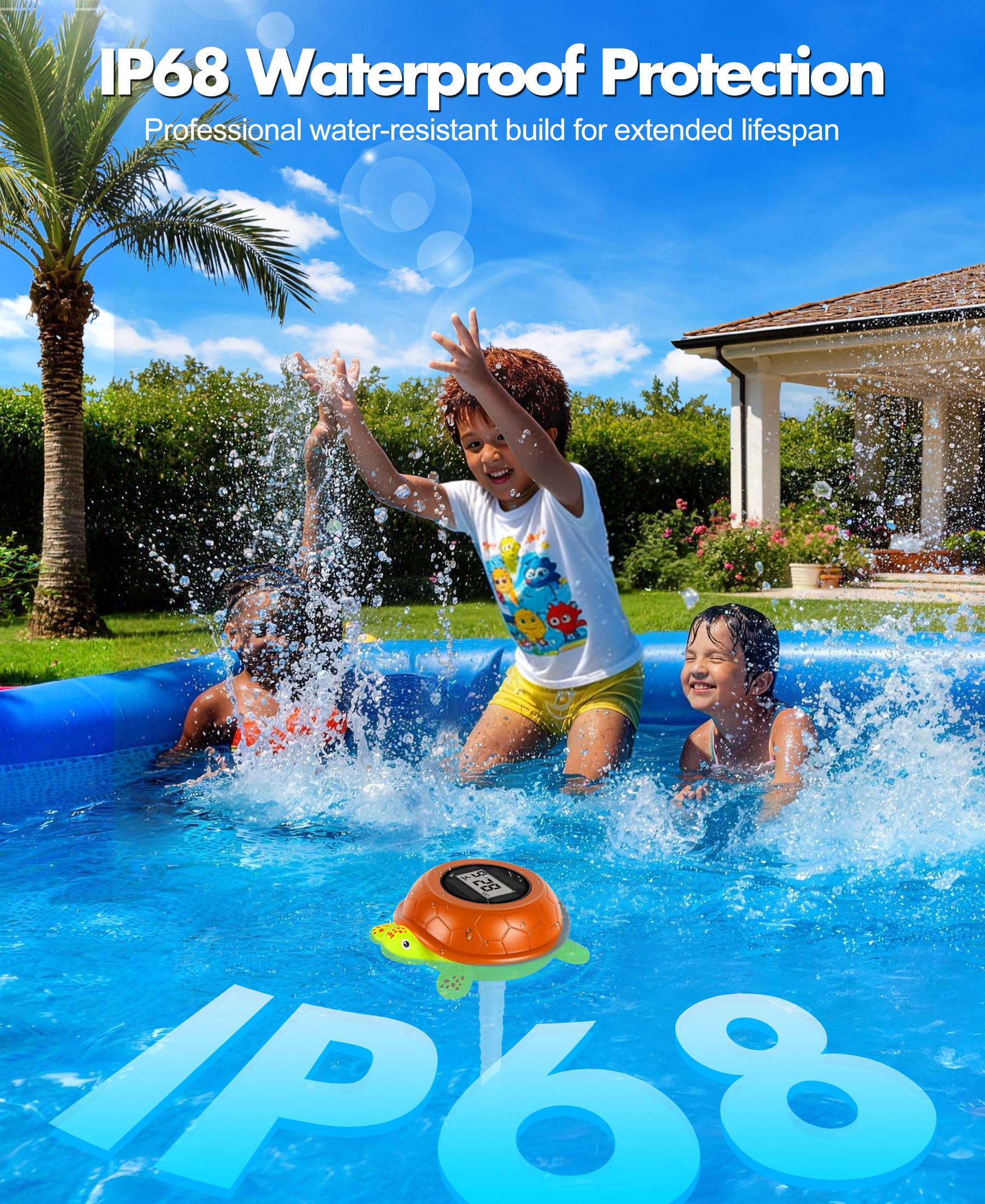 LuxBlue IP68 waterproof turtle shell withstands sun and splashes for seasons