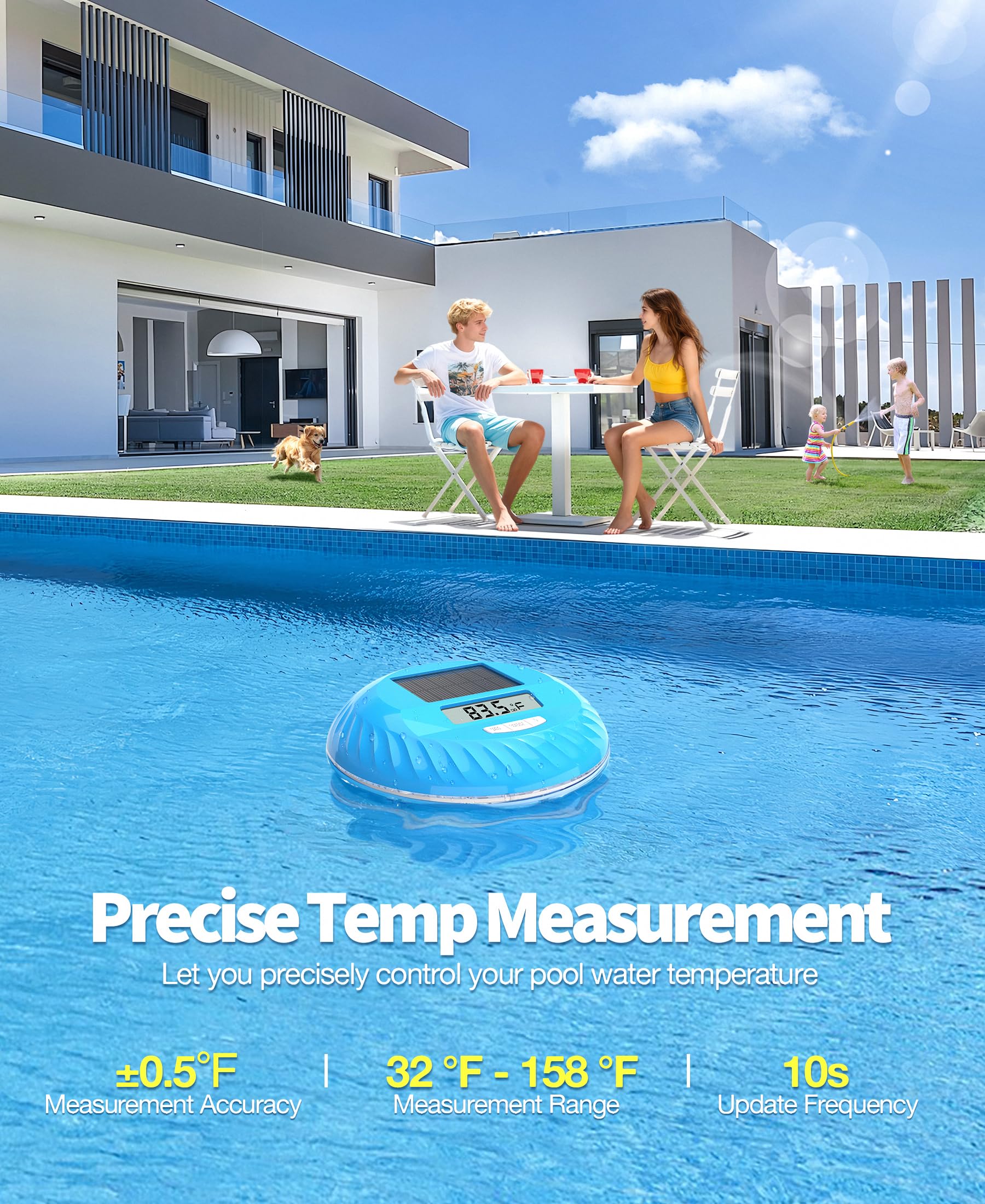 LuxBlue large display enables quick checks at a glance.
