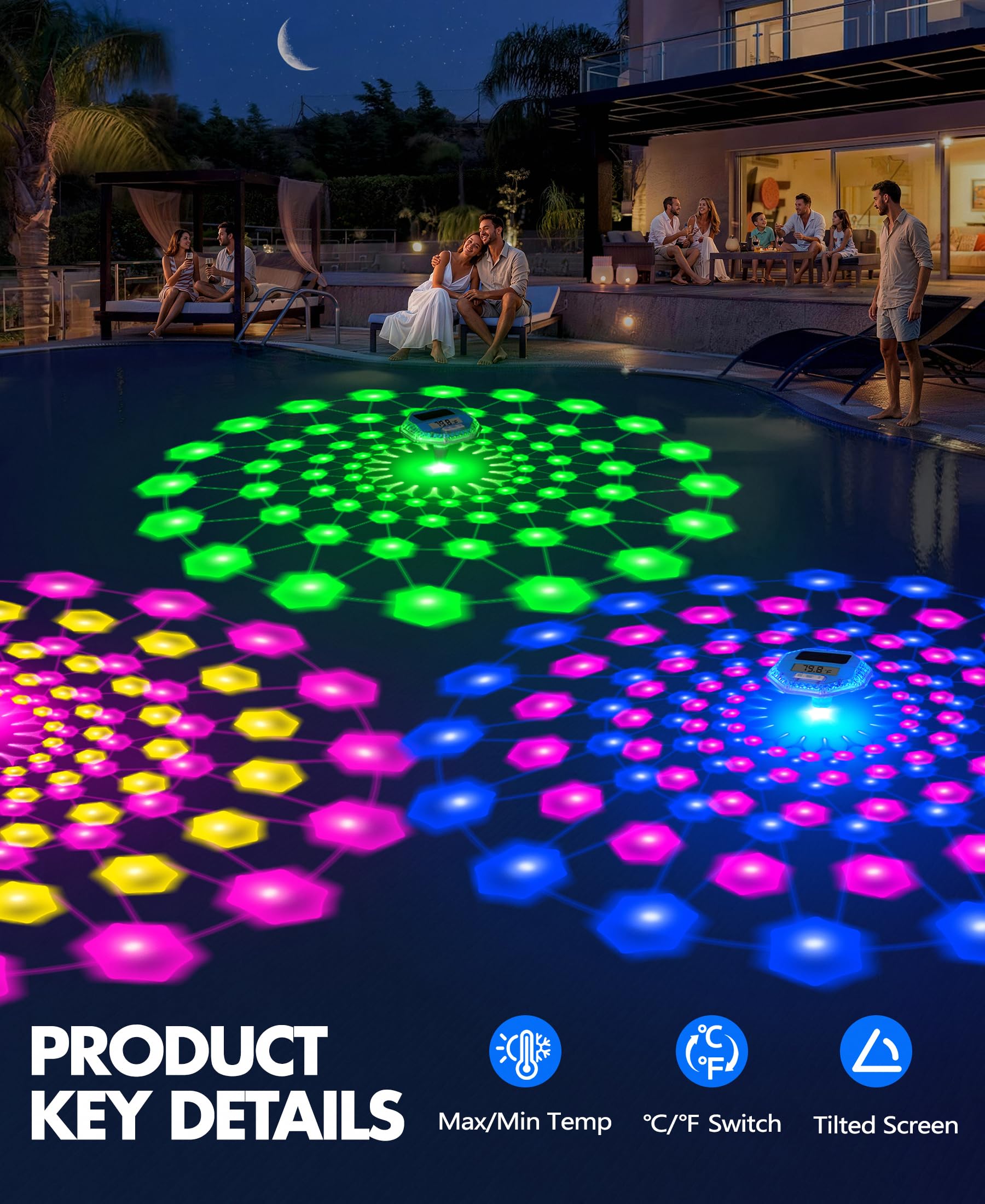 LuxBlue upgraded solar panel powers continuous display