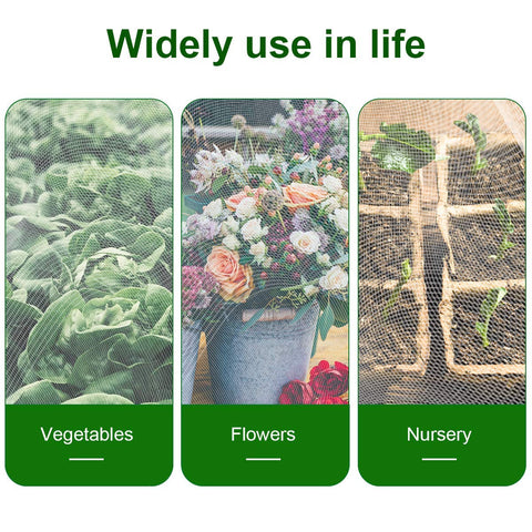 Luxiv waterproof polyethylene net withstands weather while guarding crops