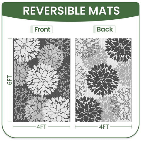 LuxStep reversible design rug for versatile patio styling.