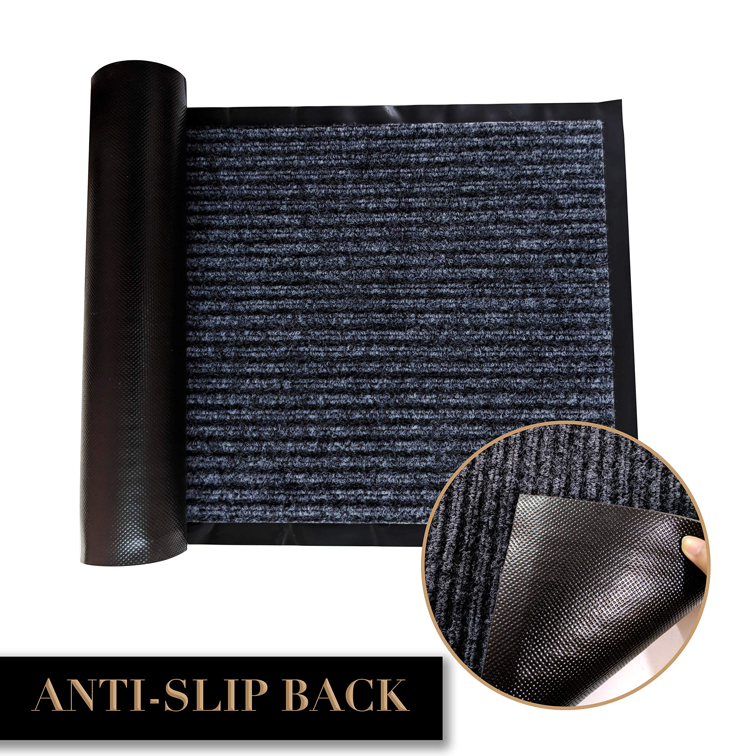 LuxUrux easy-clean mat that sweeps vacuums or hoses clean