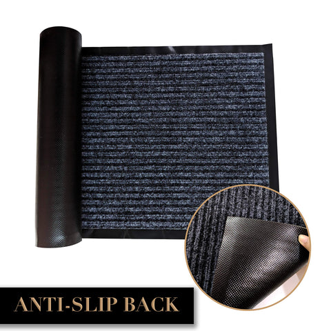 LuxUrux easy-clean mat that sweeps vacuums or hoses clean