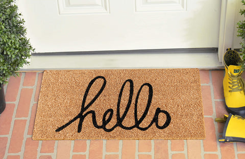 LuxUrux Hello mat designed for daily, everyday use
