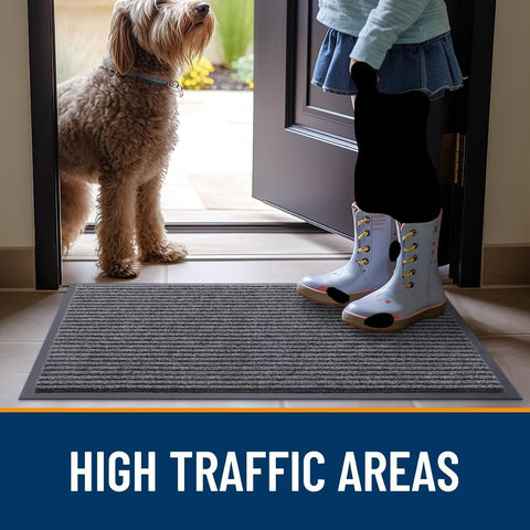 LuxUrux waterproof entry mat keeps patios and garages looking neat