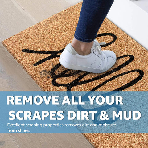 LuxUrux Welcome Mats easy-clean dirt removal for simple upkeep
