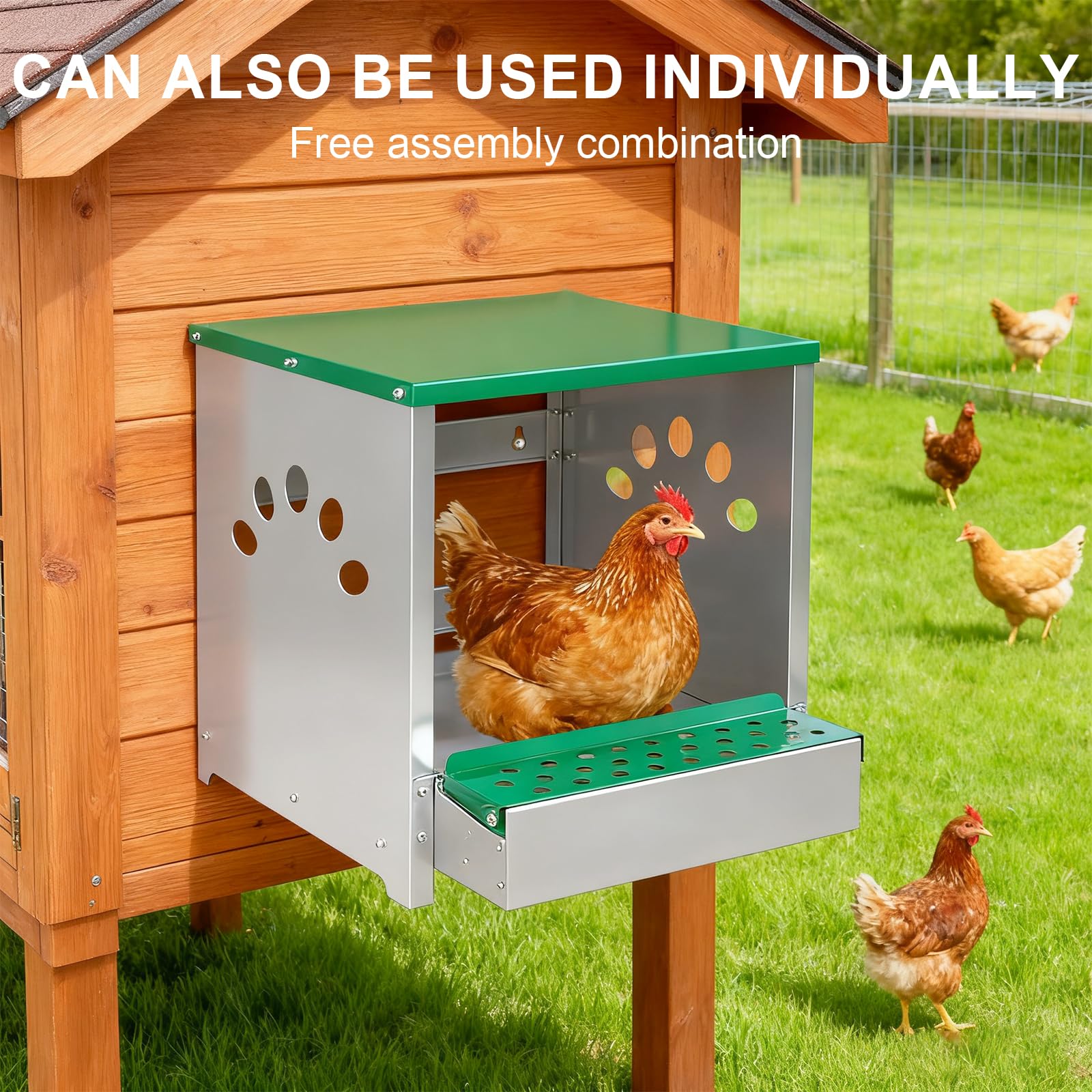 Luxurytex egg-collection feature keeps eggs clean and protected