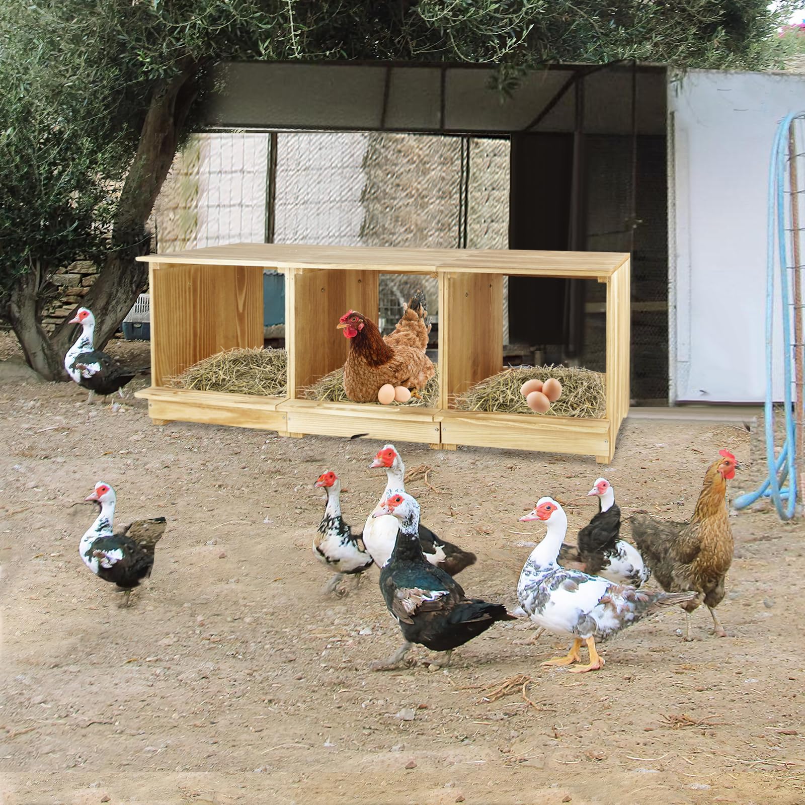 Luxurytex Nesting Box durable solid wood construction