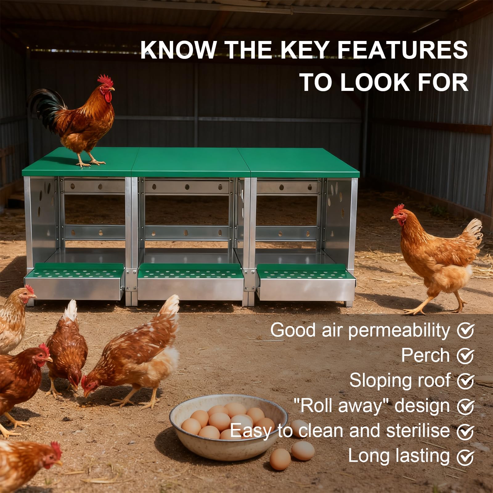 Luxurytex temperature-controlled interior for comfortable nesting in all weather