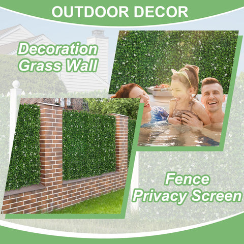 Luyue flower accents add texture to walls and patios.
