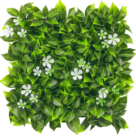 Luyue artificial grass wall panel 10x10 close-up shows lush privacy screen.