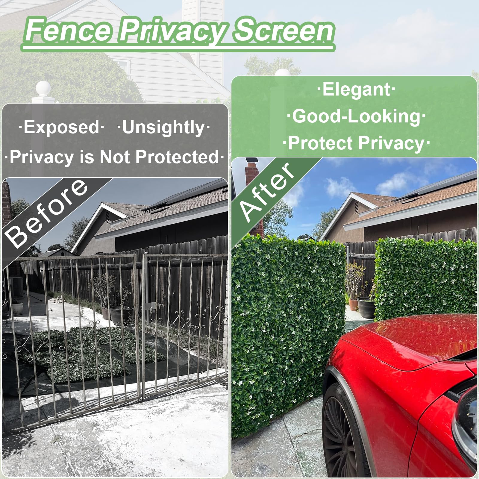 Luyue grass wall edges and hooks enable simple, fast installation.