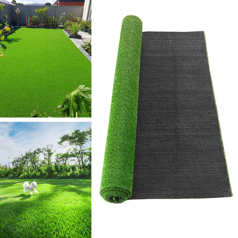 LVBAO artificial grass close-up texture with lush fibers and soft touch for barefoot comfort.