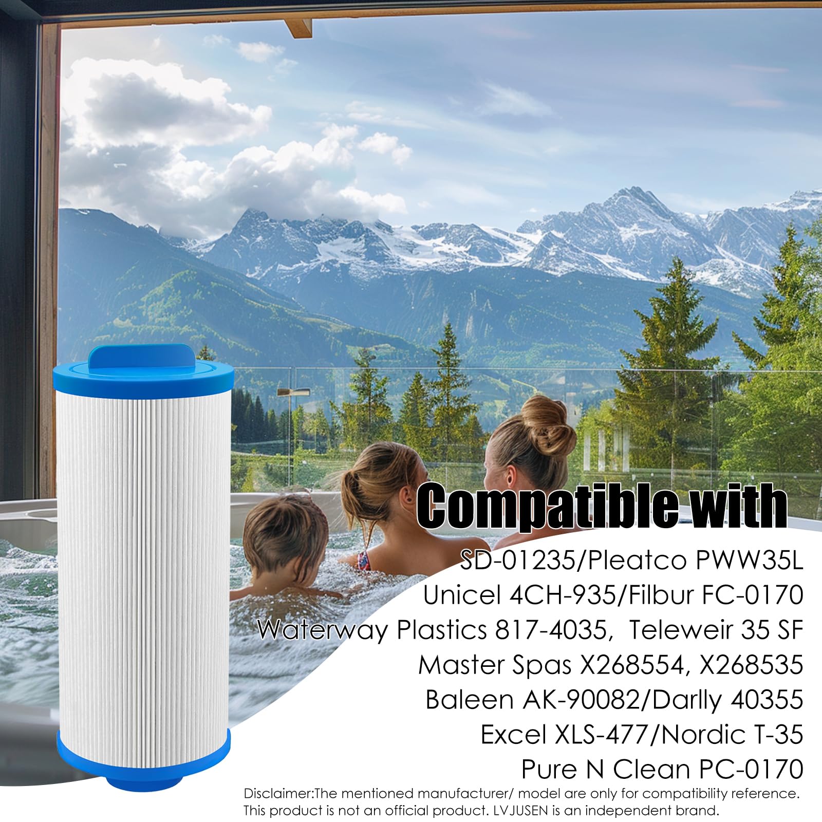 LVJUSEN pleatco-pww35l compatibility filter preserves strong flow and debris capture.