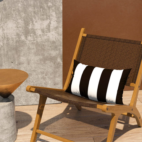 LVTXIII Cabana Black 12x20 cover fits standard lumbar pillows.