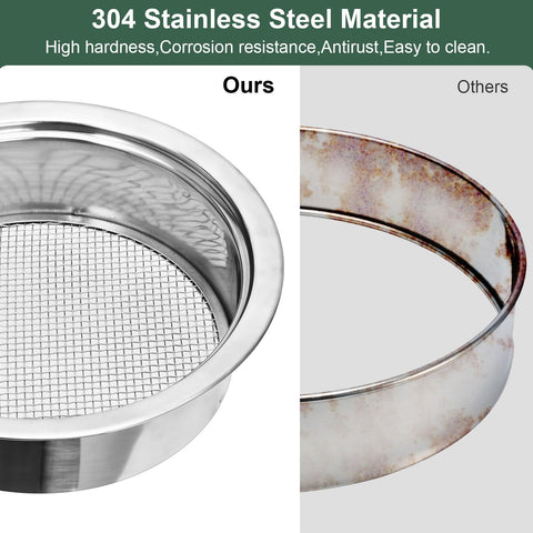 LWADALN soil sieve 1mm mesh for fine filtering and smooth flow