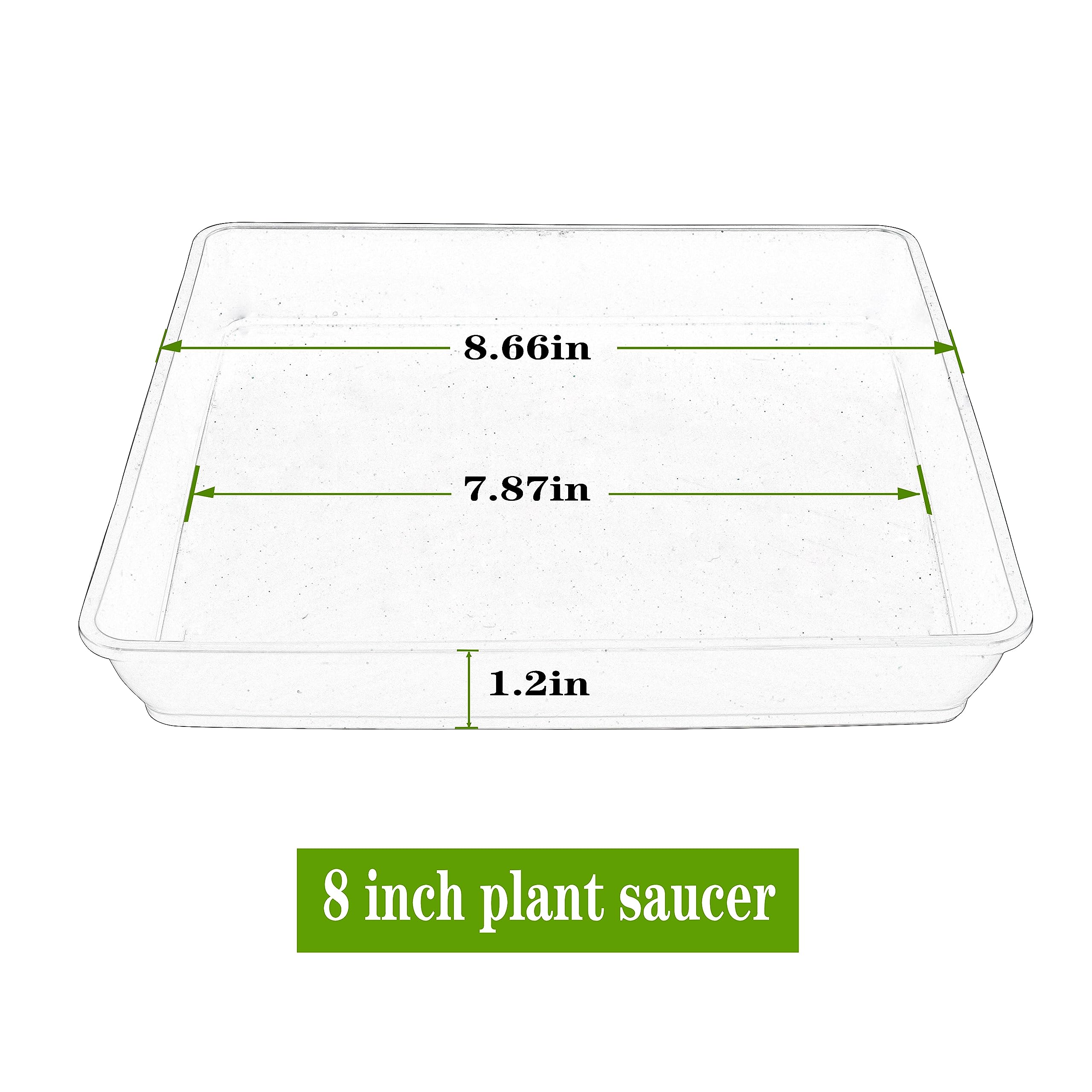 LWALRS durable plastic plant trays provide sturdy support for heavy pots.