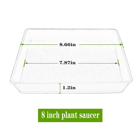 LWALRS durable plastic plant trays provide sturdy support for heavy pots.