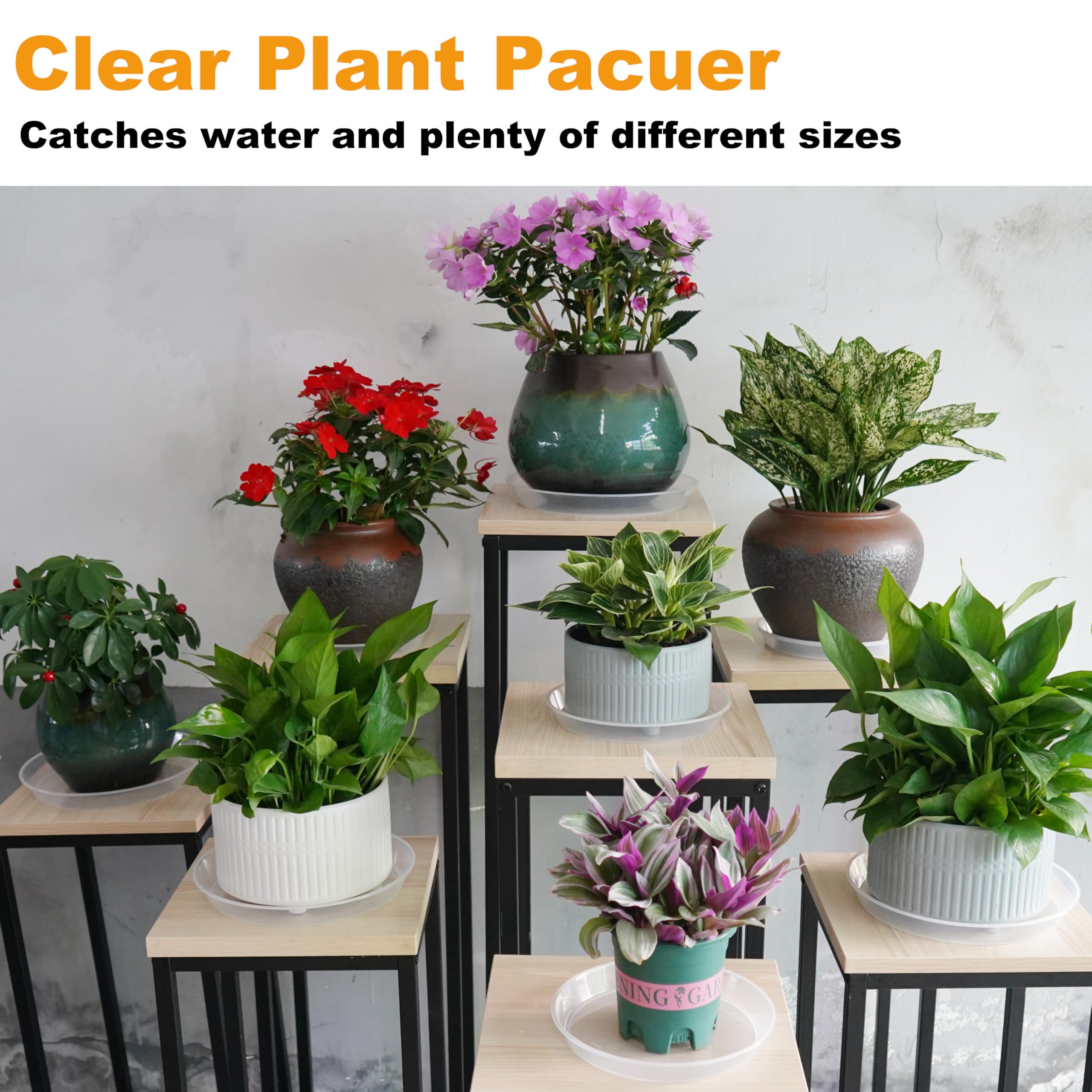 LWALRS plant saucer 10-inch ideal for larger planters and surfaces