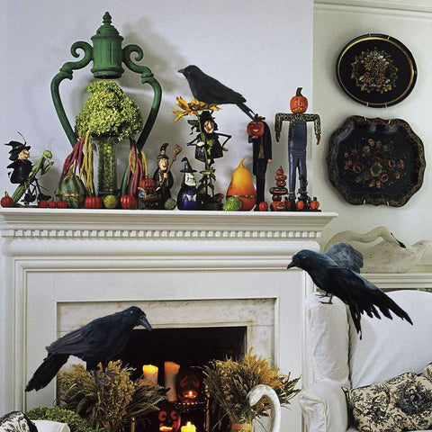 LWINGFLYER haunted house prop crow for immersive scenes