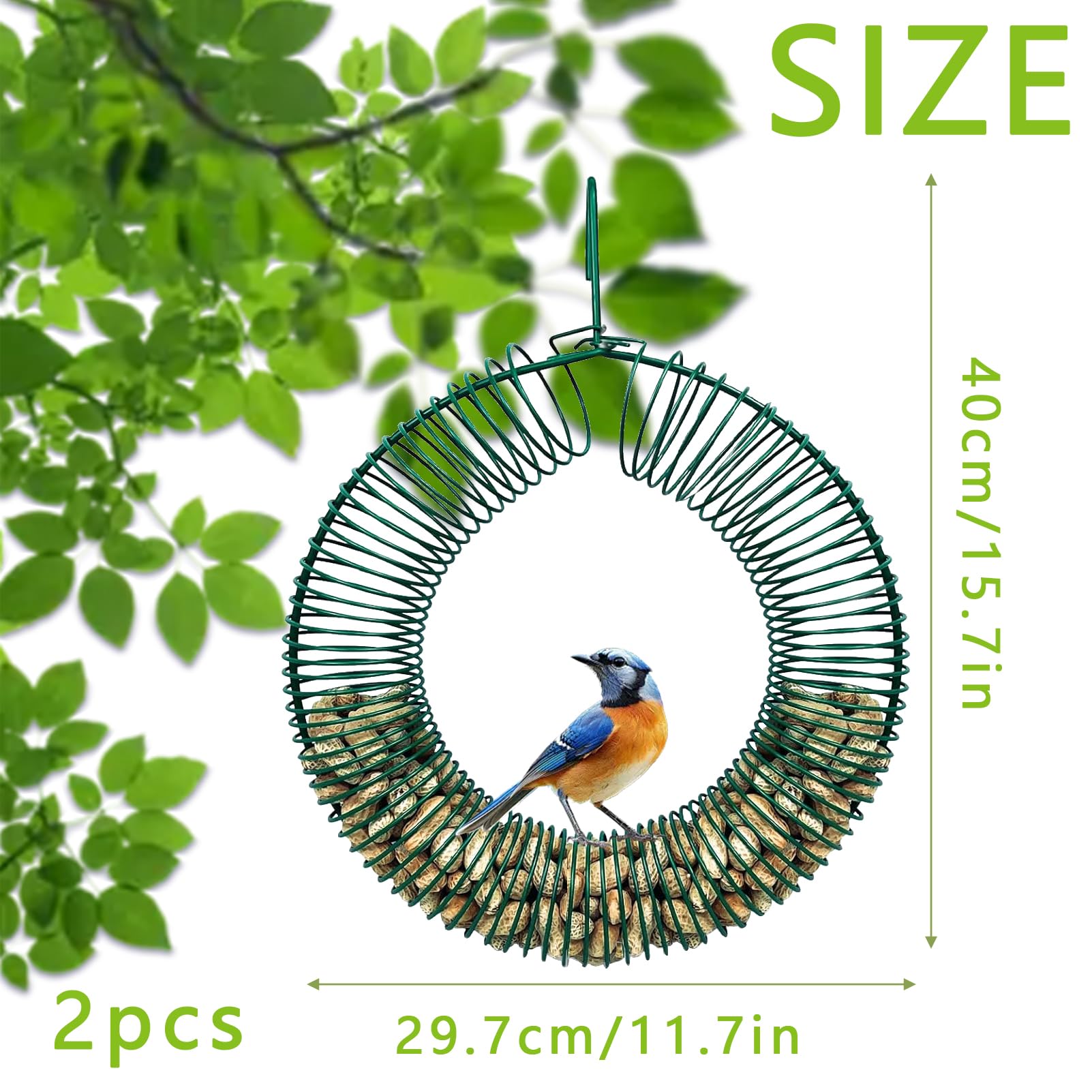 LWINGFLYER whole peanut feeder supports a variety of feeding preferences