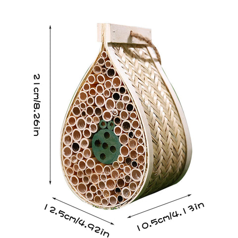 LWINGFLYER pollinator habitat with bamboo tubes supports garden biodiversity.