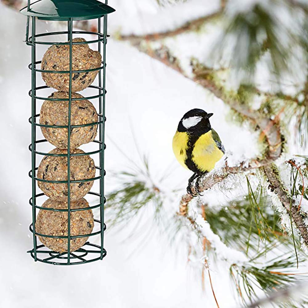LWINGFLYER suet ball feeder hanging wire, easy backyard feeding