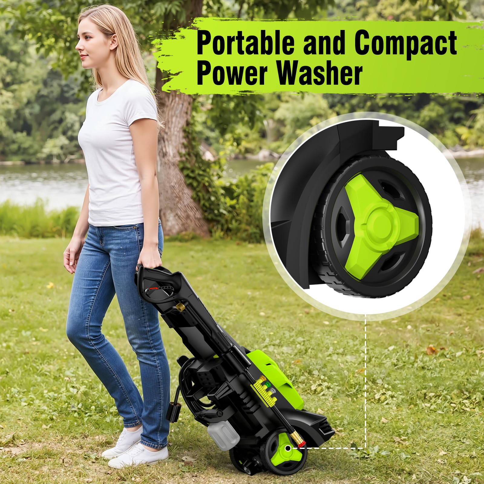 LWQ cord hook keeps the power cord organized after use.