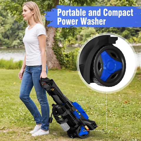 LWQ dual-roller design eases movement across yards.