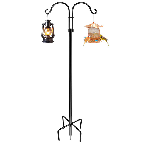 LWWTBS double shepherds hook with two arms for versatile outdoor display