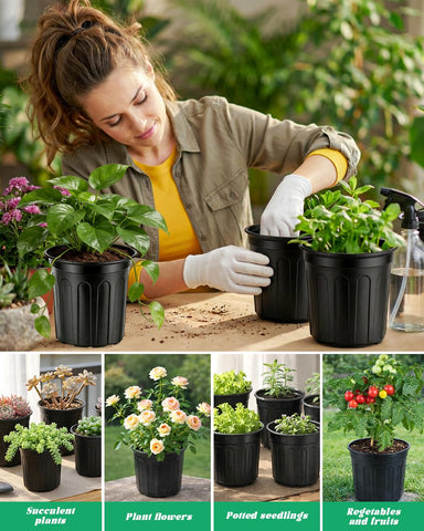 LWWTBS seed-start pots compress for space-saving storage