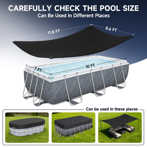 LXKCKJ pool cover accessories set ensures a secure, storm-ready installation