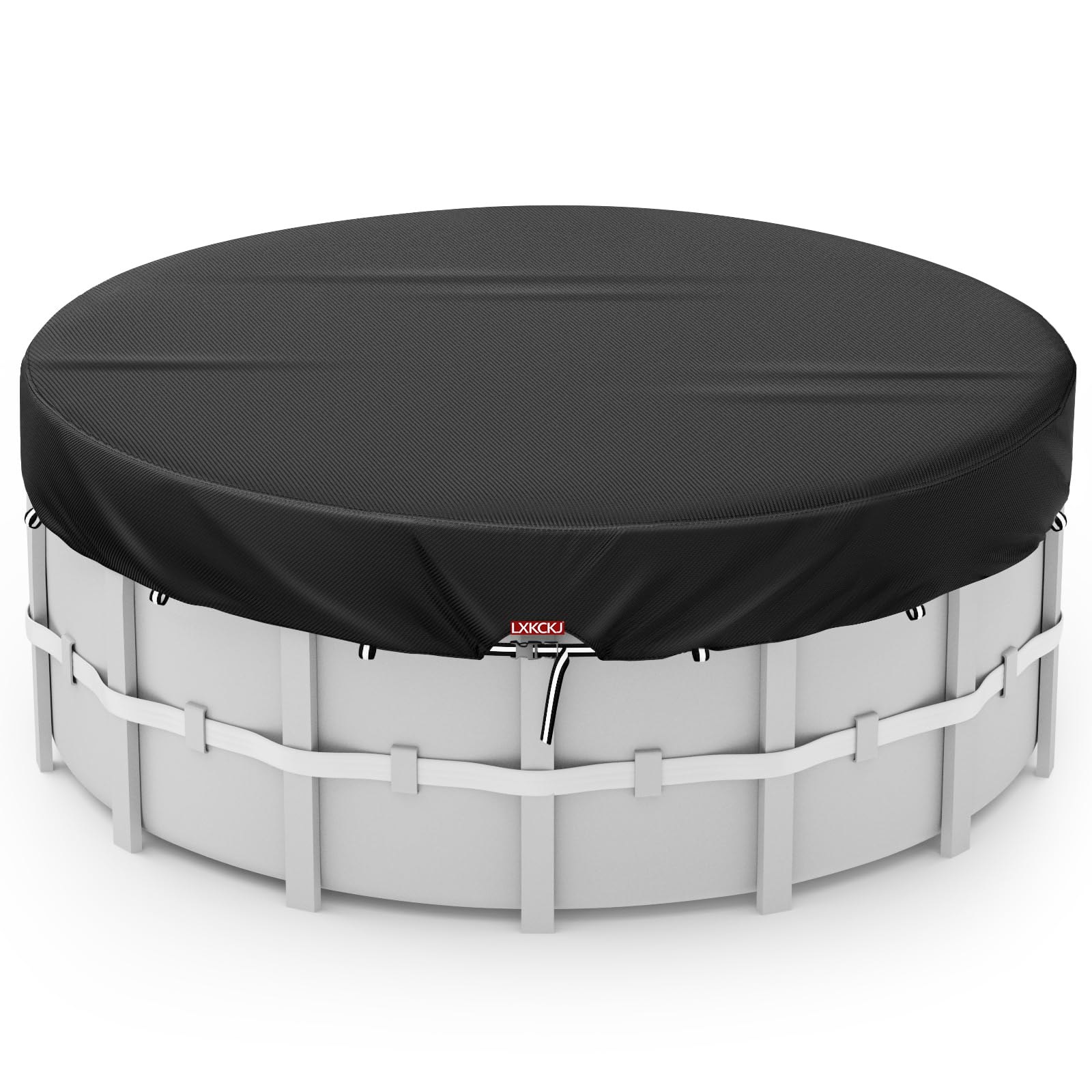 LXKCKJ universal round cover fits trampolines and pools for versatile outdoor protection