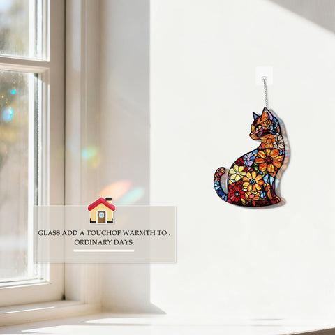 LXTMMRLJQ cat sun catcher adds cozy, artistic light to bedrooms
