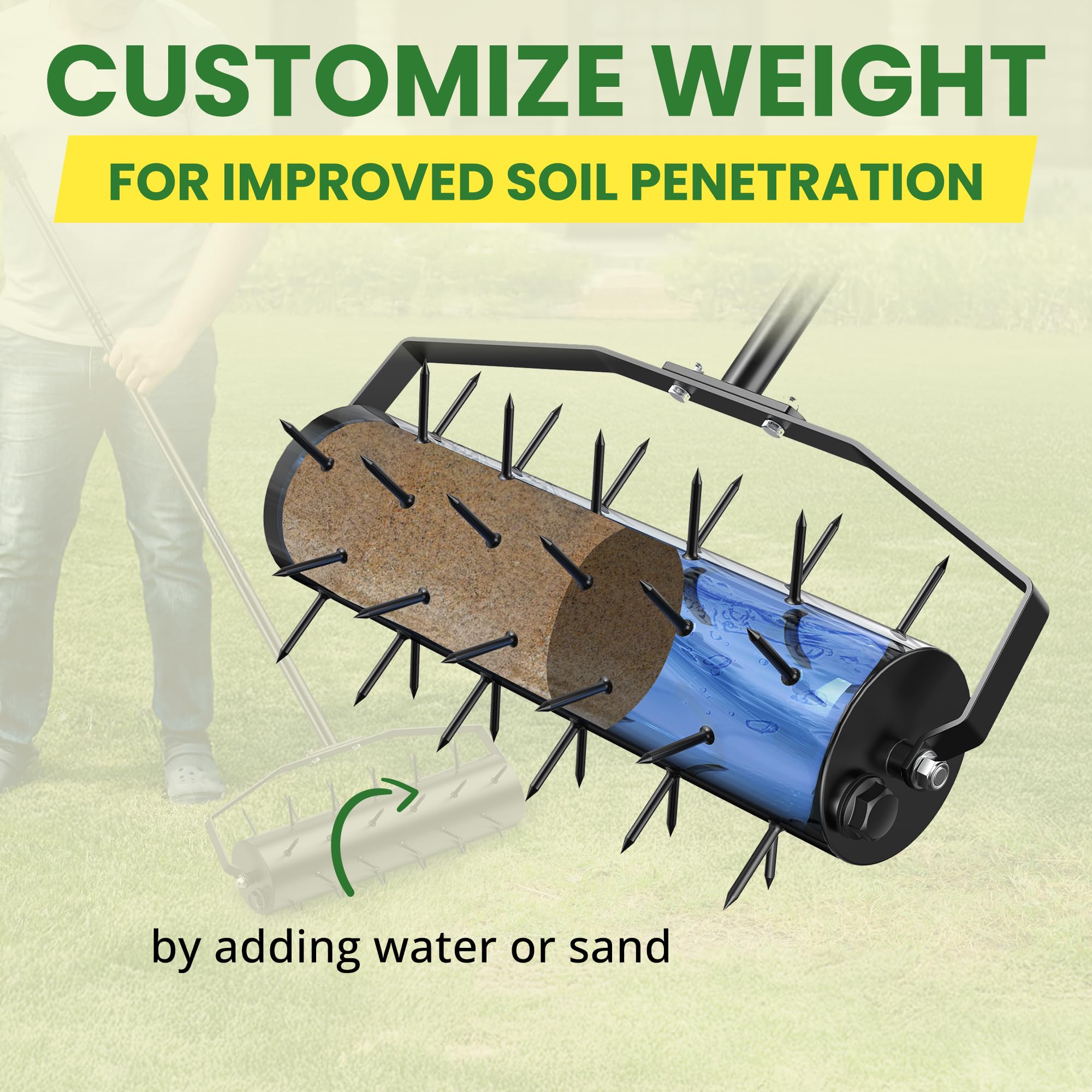 Lxuziud durable materials ensure long-lasting lawn care tool for home or professional use.