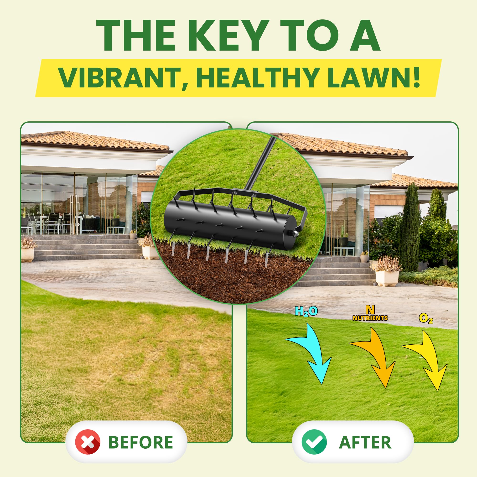 Lxuziud easy-assembly lawn aerator tool speeds setup and reduces yard work hassles.
