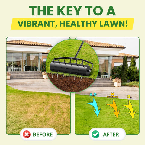 Lxuziud easy-assembly lawn aerator tool speeds setup and reduces yard work hassles.