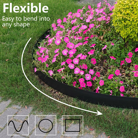 LXVOOEE customizable length edging can be cut or extended as needed.