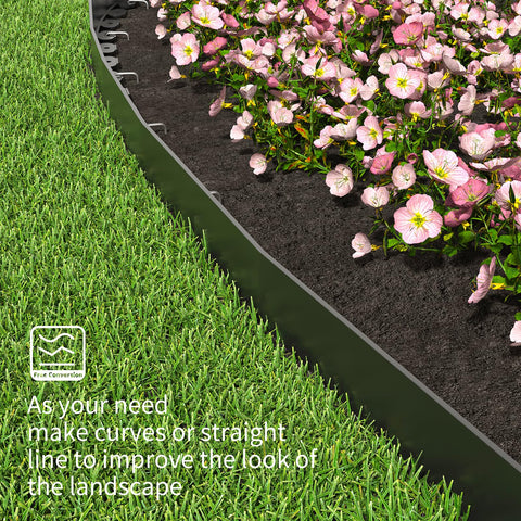 LXVOOEE garden and yard border installation kit supports easy assembly.
